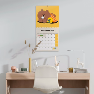 Line Friends 2022. aasta kalender, 30 × 30 cm
