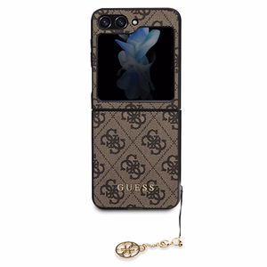 Guess 4G Charms Collection ümbris jaoks Samsung Galaxy Z Flip 5 - brown