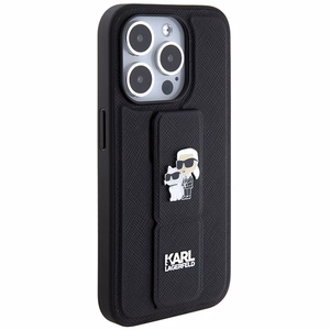 Karl Lagerfeld Gripstand Saffiano Karl&Choupette Pins ümbris jaoks iPhone 13 Pro / 13 - must