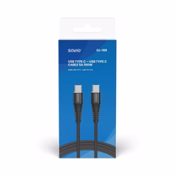 Savio CL-159 USB cable 1 m USB 2.0 USB C - USB C must