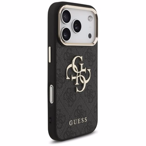 Guess 4G Big 4G Classic Logo Чехол для iPhone 17 Pro - чёрный и золотой