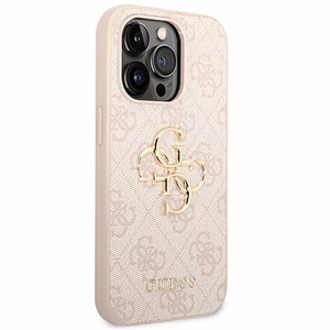 Guess GUHCP14X4GMGPI iPhone 14 Pro Max 6.7" roosa/roosa kõvakott 4G Big Metal Logo