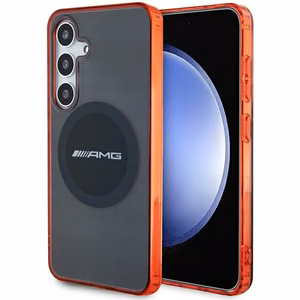 AMG läbipaistev Bicolor MagSafe ümbris jaoks Samsung Galaxy S24 - must