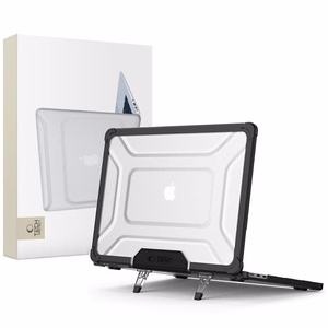 Tech-Protect SmartShell Pro ümbris jaoks MacBook Air 13" 2023-2025 M2 / M3 / M4 - läbipaistev and must
