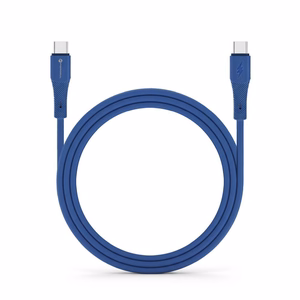 Kaabel USB C USB C Forcell F-Energy QC4.0 PD 3A 60W Silikoon 1 m C344 tumesinine