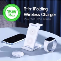 Juhtmevaba laadija Dux Ducis "W10-A 3in1" Valge 15W (jaoks iPhone / Apple Watch / Airpods)