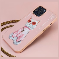 Nimmy Glasses Cool Cat Ümbris jaoks iPhone 15 Pro Max - Roosa