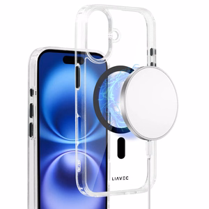 Liavec Glossy Magsafe Clear Ümbris do Iphone 16 must