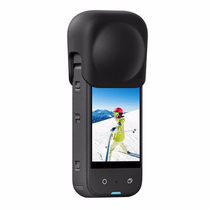 Silicone protective lens cover Puluz jaoks Insta360 X3 (must)