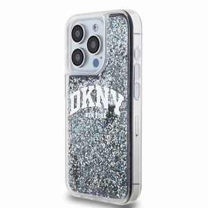 DKNY Liquid Glitter Big Logo iPhone 14 Pro Ümbris - Must