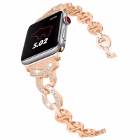 Bracelet loop jaoks Apple Watch 42/44/45 design 3 rose kuldne
