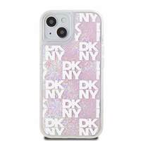DKNY Liquid Glitter Multilogo ümbris jaoks iPhone 15 / 14 / 13 - roosa