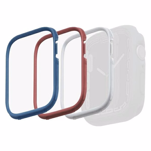Frame jaoks Uniq Moduo 3in1 ümbris jaoks Apple Watch 4/5/6/7/8/SE/SE2 44/45mm - sinine, punane, valge