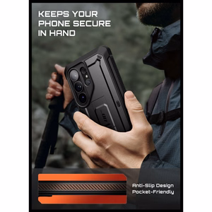 Supcase Unicorn Beetle Pro 2-komplektne ümbris Samsung Galaxy S26 Ultra jaoks - must