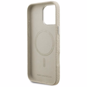Karl Lagerfeld FW Stamped Karl MagSafe Ümbris iPhone 16 Pro Max - beež