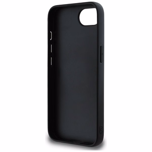 Guess PU Grained 4G Metal Logo ümbris jaoks iPhone 16e - must