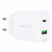 Acefast wall Laadija USB Type C / USB 20W, PPS, PD, QC 3.0, AFC, FCP valge (A25 valge)
