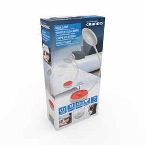 Grundig kokkupandav LED-lauavalgusti, 15 cm, oranž