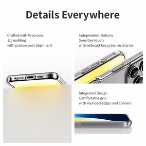 Rock Crystal Series Magnetic Ümbris jaoks Iphone 16 Plus läbipaistev