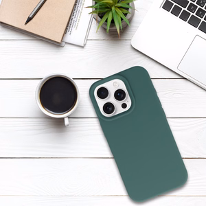 Tel Protect Silicone Premium для Iphone 16 Pro тёмно-зелёный