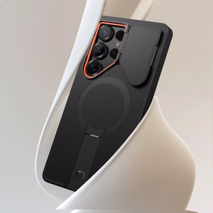 Tech-Protect Kevlar Aura MagSafe Ümbris jaoks Samsung Galaxy S25 Ultra - Must/Oranž