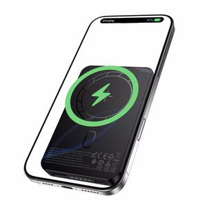 Borofone 5000mAh akupank BJ82 Dawn – USB – magnetiline, induktsioonlaadimisega, must