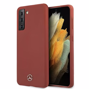 Mercedes Silicone Line ümbris Samsung Galaxy S21 jaoks - punane