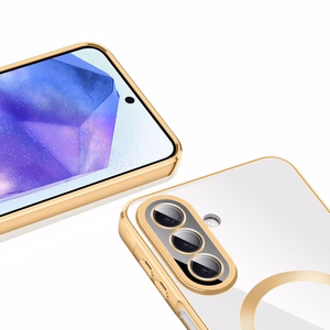 Tech-Protect MagFlex MagSafe ümbris Samsung Galaxy A27 5G jaoks, läbipaistev kuldne