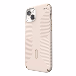 Speck Presidio2 Grip MagSafe ümbris ClickLock-tehnoloogiaga seadmele iPhone 15 Plus / 14 Plus, Bleached Bone / Heirloom Gold värvitoonis