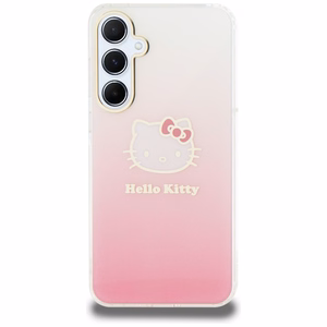 Hello Kitty IML Gradient Electrop Kitty Head ümbris jaoks Samsung Galaxy A55 - roosa