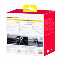 Baseus car hoidja with 15W laadija (must) Bayern edition