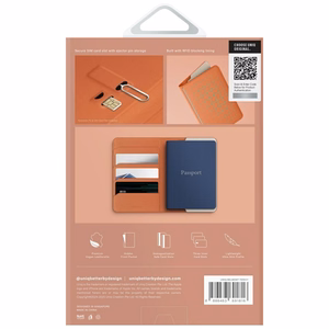 Uniq Belmont RFID Blocking Passport Ümbris - Ivory