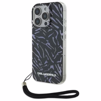 Karl Lagerfeld Zebra With Cord iPhone 16 Pro Max Ümbris - lilla