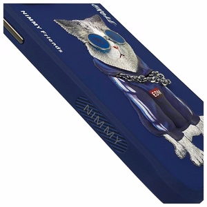 Nimmy Glasses Cool Cat Ümbris jaoks iPhone 15 Pro - Sinine