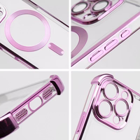 Ümbris jaoks iPhone 16 PRO compatible with MagSafe Antishock Electro lilla