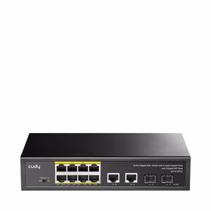 Cudy GS1010PS2 network switch Unmanaged Gigabit Ethernet (10/100/1000) Power over Ethernet (PoE) must