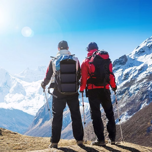 Choetech SC001 solar foldable Laadija 19W 2x USB-A - must