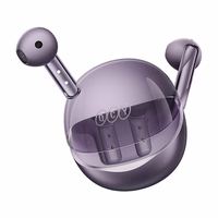 TWS QCY AilyBuds läbipaistev T32 Kõrvaklapid (lilla)