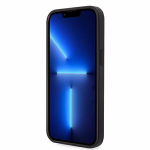 Karl Lagerfeld Saffiano Karl's Head Patch ümbris jaoks iPhone 14 - hõbedane