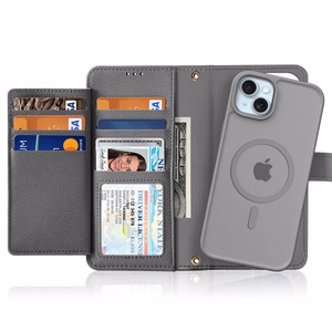 Dux Ducis Lawa Leather Ümbris jaoks iPhone 15 - Hall