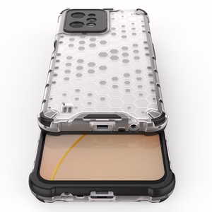 Honeycomb case бронированная крышка с гелевой рамкой Realme C31 прозрачный
