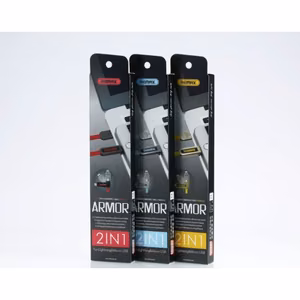 USB kaabel Remax Armor RC-067 punane 2in1 MicroUSB / Lightning 100cm