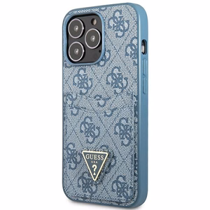 Guess 4G Triangle Logo Cardslot Ümbris jaoks iPhone 13 Pro / 13 - sinine