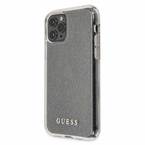 Guess GUHCN58PCGLSI iPhone 11 Pro hõbedane/hõbedane kõva ümbris Glitter