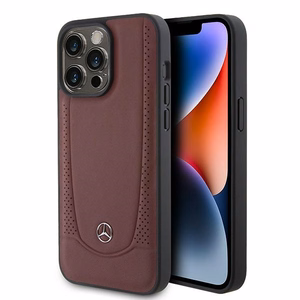 Mercedes MEHCP15LARMRE iPhone 15 Pro 6.1" punane/punane hardcase Leather Urban Bengale