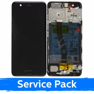 LCD ekraan ühilduv Huawei P10 must raam originaal (Service Pack)