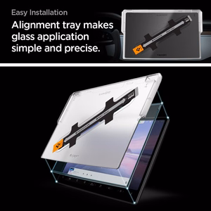 Spigen Glas.tR EZ Fit Karastatud klaas jaoks Tesla Model X 2022 / Model S 2021 - must