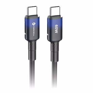 Кабель USB C to USB C Forcell F-Energy QC4.0 PD 3A 60W Gradient 1 m C354 чёрный