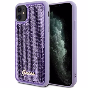 Guess Sequin Script Metal ümbris jaoks iPhone 11 / Xr - lilla