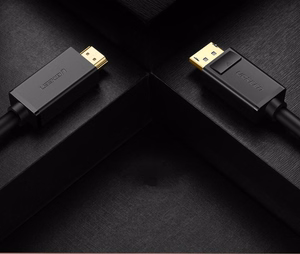 Ugreen ühesuunaline DisplayPort - HDMI kaabel 4K 30Hz 32 AWG 1.5m must (DP101 10239)